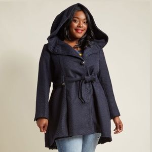 Retro Vintage “Once Upon a Thyme Coat” by Steve Madden - Midnight Blue 3X